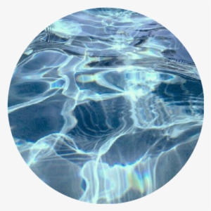 Circle Water Ocean Blue Wave Aesthetic Overlay Tumblr - Aesthetic Ocean