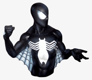 Black Suit Spider Man Bust Bank - Original Design Of Black Suit Spiderman