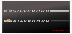 Chevrolet Silverado Vinyl Logo With Name Decal Pinstripe - Chevrolet