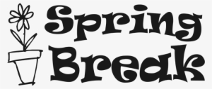 Spring Clipart Word Art - Spring Break Word Art