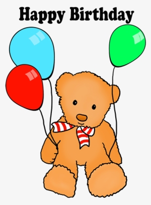 Birthday Teddy Bear With Balloons Png - Happy Birthday From A Superhero! Card