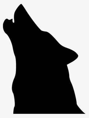 Wolf Clip Art - Howling Wolf Head Silhouette