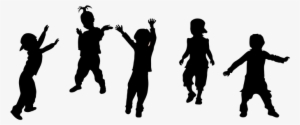 Kids, Silhouette, Party, Children, Dance - Siluetas De Niños Png