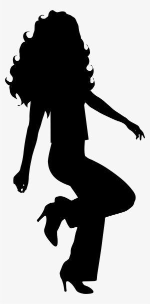 Dancing Girl Silhouette Clip Art