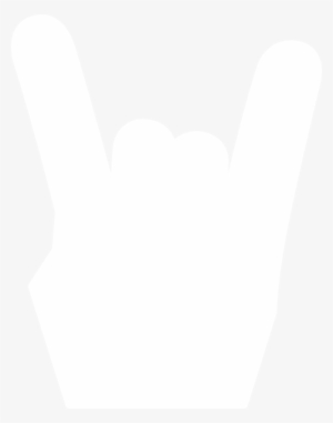 Rock Hand Sign Png White