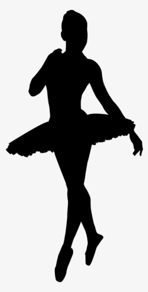 Ballerina Silhouette Sticker - Plus Size Model Silhouette