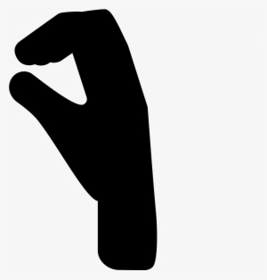 Hand Fingers Posture Silhouette - Hand Silhouette Png