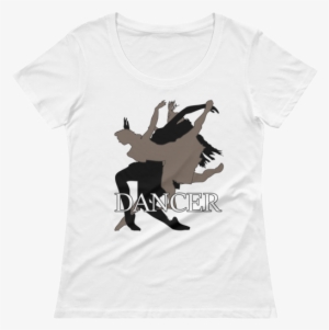 Ballerina Dancer T-shirt - Happy Beer Mug Womens Fitted Scoop T-shirt - White/xl