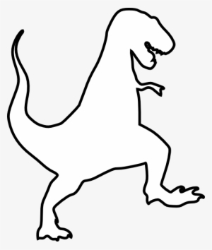 Dinosaur Head Silhouette At - T Rex Silhouette Png