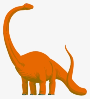Clip Arts Related To - Orange Dinosaur Cartoon Png