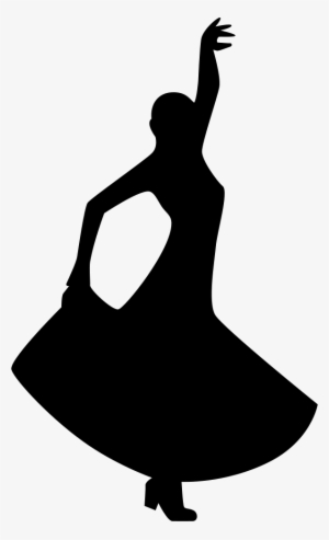 Flamenco Dancing Silhouette Of A Woman Comments - Silhouettes Of A Quinceanera