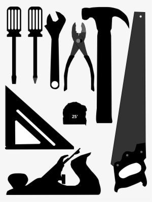 Basic Tools Silhouettes By Algotruneman Set Of - Silhouette Of Tools