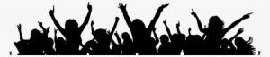 Party Crowd Silhouette Png Download - Template Powerpoint Music Festival