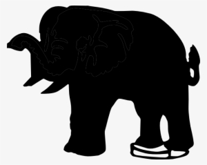 Elephant Silhouette Clip Art - Clip Art
