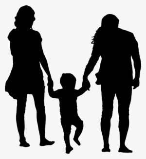 Children Reading Silhouette At Getdrawings - Draw A Small Family