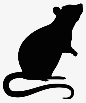 Rat Silhouette Png - Standing Rat Silhouette