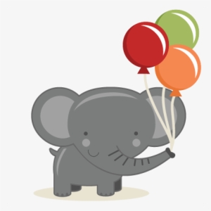 Birthday Elephant Svg Cut File Birthday Svg Files Birthday - Birthday Elephant Clipart