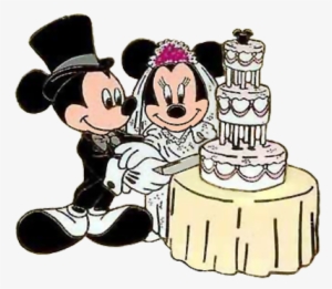 Mickey Mouse Silhouette Clip - Mickey And Minnie Wedding Clipart