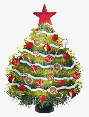 Christmas Tree Clipart Colorful - Traditional Christmas Tree Clipart