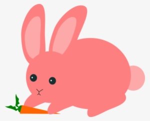 Hare Easter Bunny Domestic Rabbit - Pink Rabbit Clipart