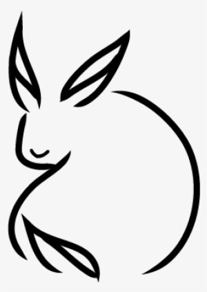 Rabbit Silhouette Tattoo Transparent PNG - 577x433 - Free Download on  NicePNG