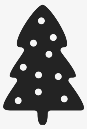 Christmas Tree Silhouette Rubber Stamp - Christmas Day