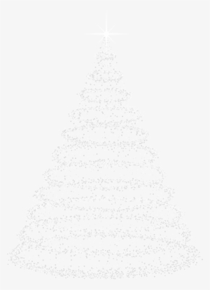 Deco Christmas Tree Transparent Clip Art Image - All White Christmas Tree Transparent