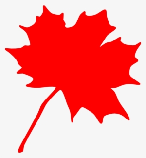 Canadian Maple Leaf Clip Art - Red Maple Leaf Silhouette