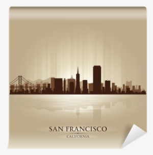 San Francisco, California Skyline City Silhouette Wall