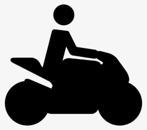 Motorcycle Traveller Silhouette Comments - Icono Motociclista Png