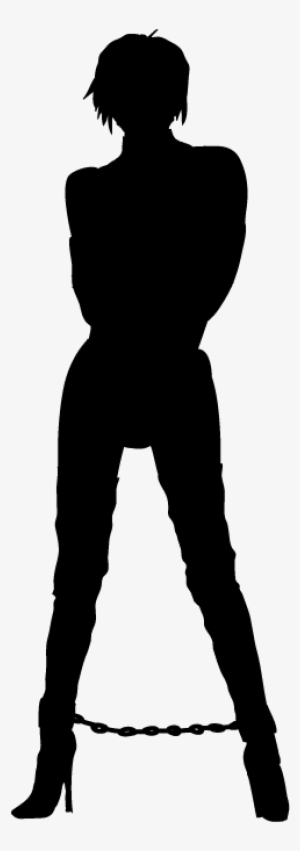 The Silhouette Of Bound Boot Boy - Anime Boy Silhouette Render