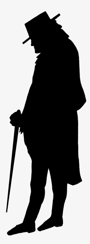 Victorian Silhouette Clipart - Victorian Man Silhouette Png