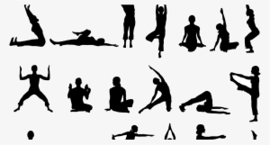 People Silhouette Png Exercising