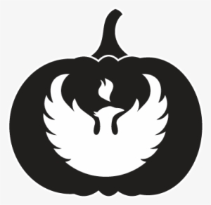 Phoenix Emblem Pumpkin Carving Pattern - Uw Green Bay