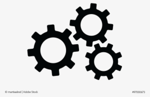 Settings Gears Flat Icon For Apps And Websites - Use Icon