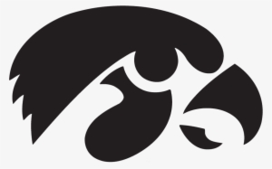 Iowa Hawkeyes Black Tigerhawk Logo - Iowa Hawkeyes
