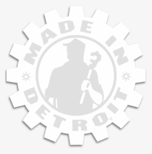 12" X 12" Mid Gear Window Decal - Made In Detroit