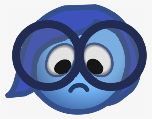 Inside Out Party 2015 Emoticons Sadness - Inside Out Emoji Png