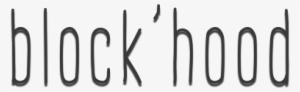 Block Hood Logo Blac - Calligraphy