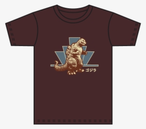 2012 Godzilla Tshirt Brown