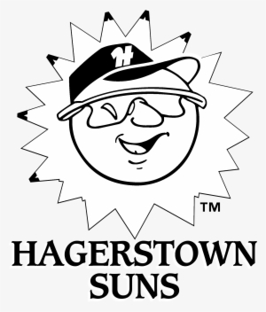 Hagerstown Suns Logo Black And White - Hagerstown Suns Logo