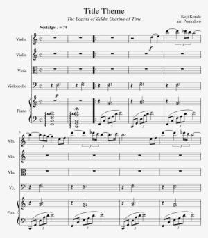 Title Theme Sheet Music Composed By Koji Kondo Arr - Sheet Music