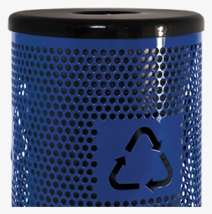 Standard Recycle Logo Receptacle - Ultra Site 32 Gallon Trash Receptacle With Recycling