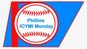 Philadelphia Phillies Icymi Monday - Sports Mania - White Softball On Teal Canvas