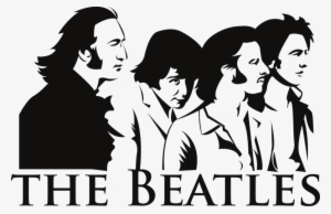 Beatles Vector V1 By Katala-d4jzl3q - Beatles Black And White Drawing