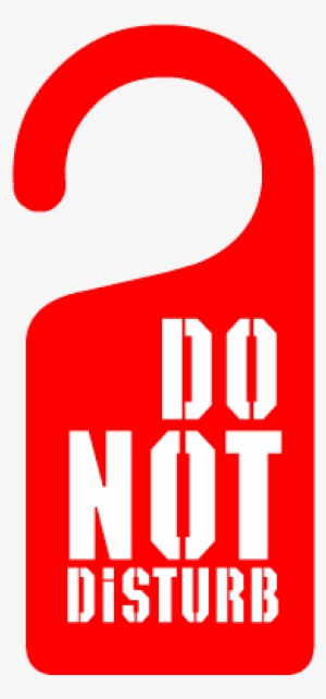 Do Not Disturb Door Hanger Picture - Do Not Disturb Png