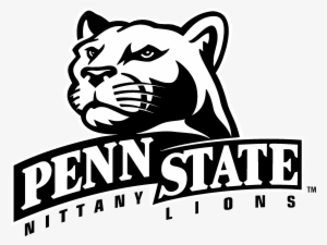 Penn State Lions Logo Black And White - Penn State Lions