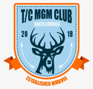 T/c Mgm Club - Sticker Vinyl Decals Deer Size: 5 X 2.7 Inches Vinyl