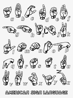 American Sign Language Asl Coloring Pages - Sign Language Capital Letters