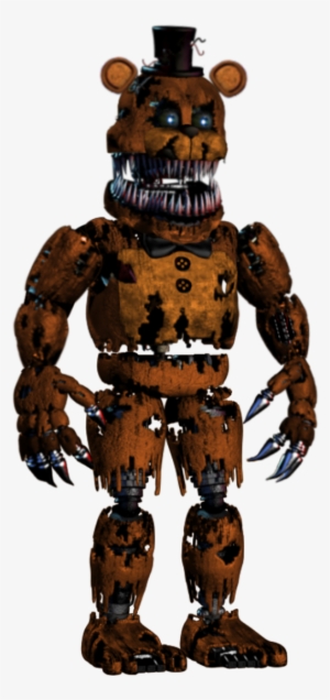 Transparent Five Nights At Freddys Foxy Png - Fnaf Withered Foxy Model, Png  Download - 562x1077 PNG 